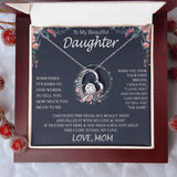 To My Beautiful Daughter sometimes Forever Love not Earing Template