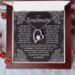 To My Soulmate Necklace Gift for Wife, Girlfriend, Fiancée - Anniversary, Valentine's Day Necklace Gift Soul Mates Gift, Soulmate Jewelry Birthday Gifts From Husband Forever Love not Earing Template