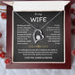 To My Wife Jewelry – Forever Love Necklace, Romantic Gift for Her, The Greatest Blessing in My Life, Perfect for Birthday, Christmas, Anniversary, or Valentine’s Day