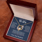 To My Wife Jewelry – Forever Love Necklace, Romantic Gift for Her, The Greatest Blessing in My Life, Perfect for Birthday, Christmas, Anniversary, or Valentine’s Day