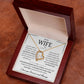To My Wife – Forever Love Necklace, Gift for Wife from Husband, Romantic Anniversary Birthday Christmas Jewelry, Meaningful Love Message Card, Perfect Valentine’s Day Gift