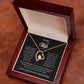 To My Wife Heart Necklace – Stainless Steel Pendant for Women – Meaningful Gift for Anniversary, Birthday, Christmas, Valentine’s Day