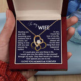 To my Wife from Husband Necklace Calla DecorGifts Foreverlove