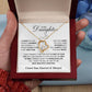 To My Daughter Necklace from Dad – Christmas Gift for Daughter or Daughter-in-Law, Birthday Jewelry for Women, Valentine's Day & Mother's Day Present