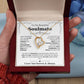 To My Soulmate Necklace – Romantic Jewelry Gift for Wife from Husband – Birthday, Anniversary, Valentine’s Day Gift with Message Card & Gift Box
