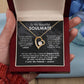 To My Beautiful Soulmate Necklace Girlfriend Soulmate Gift for Her To My Wife Necklace With Heartfelt Message And Elegant Gift Box for Women, Birthday Gifts For Wife Gifts From Husband Forever Love not Earing Template
