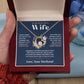 To My Wife Jewelry – Forever Love Necklace, Romantic Gift for Her, The Greatest Blessing in My Life, Perfect for Birthday, Christmas, Anniversary, or Valentine’s Day