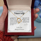 To My Future Wife Necklace - Promise Necklace For Her, Fiance Gifts For Her, Birthday Gifts For Future Wife With Message Card, To My Soulmate Necklace For Women Women Romantic Jewelry With Message Card, Gift Box