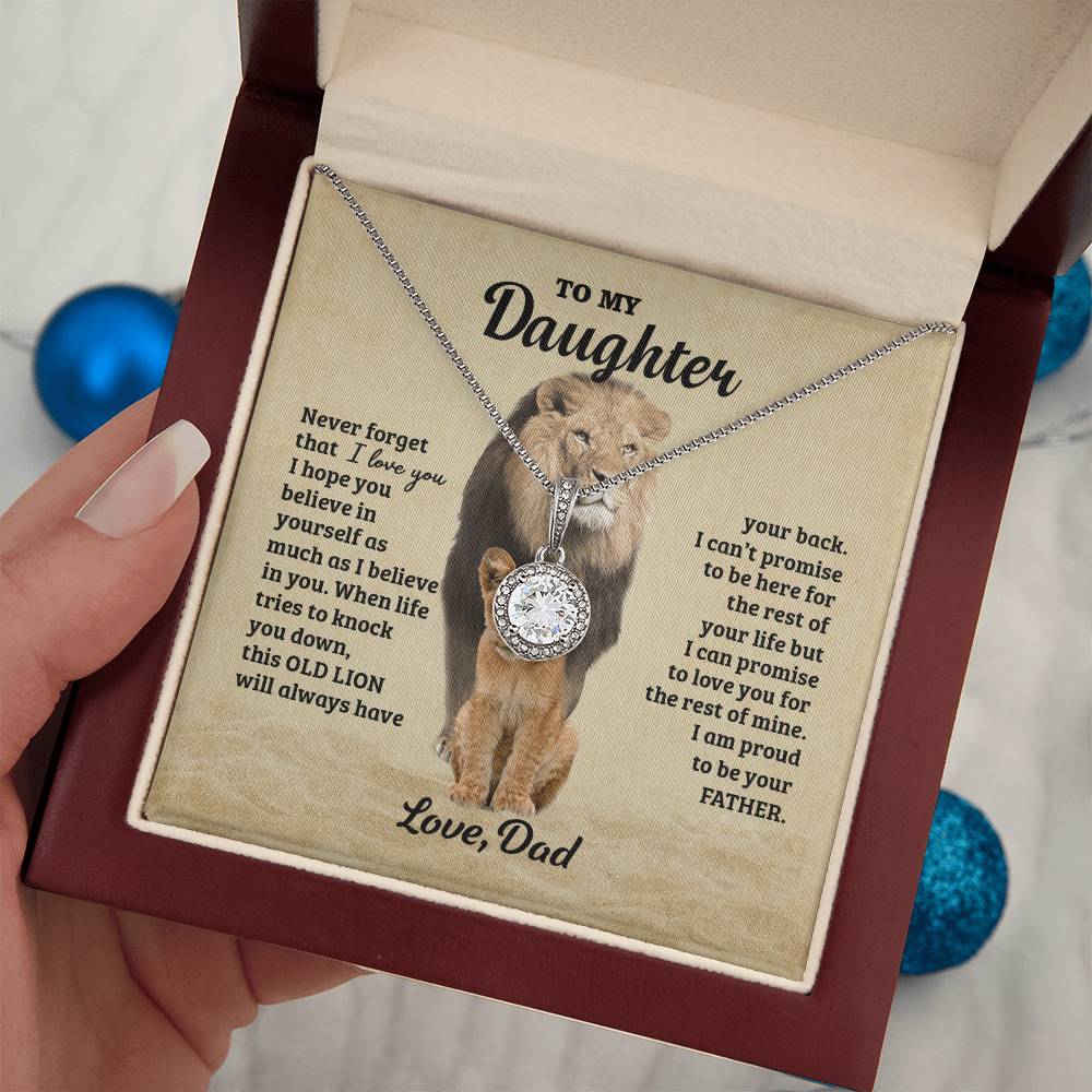 VIRAGIL Gift For Daughter From Dad, Daughter Father Necklace, Daughter Gift From Dad, To My Daughter, Daughters Birthday, Unique, Grown Up Daughter on Christmas Luxury Box