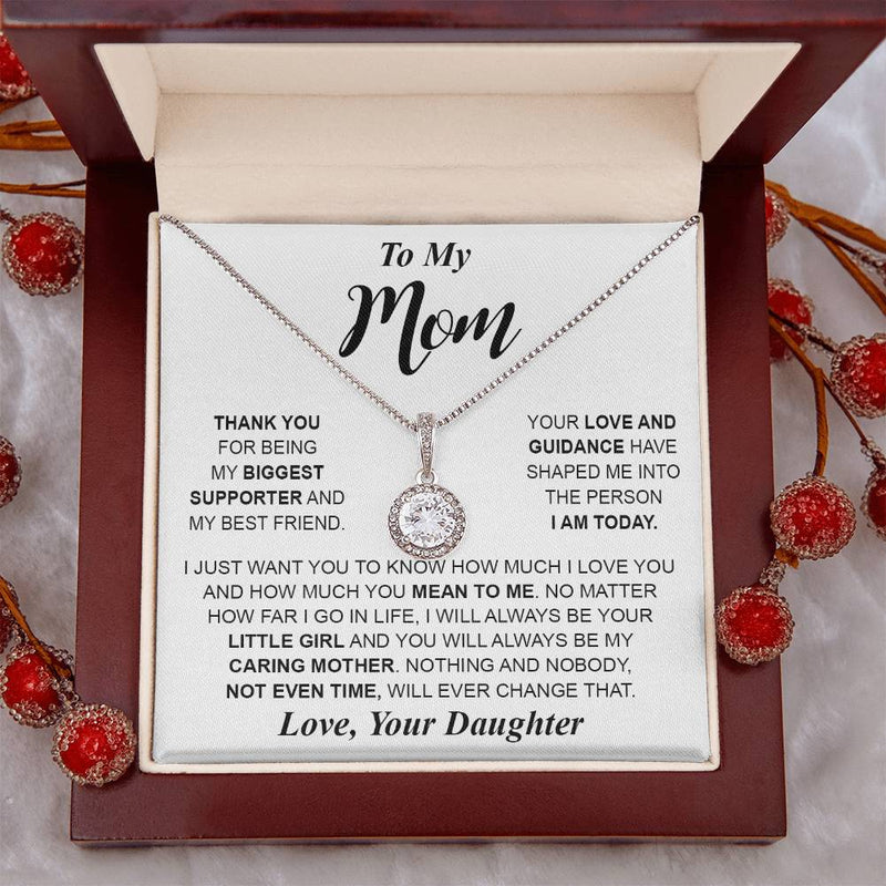 Mom WhiteNecklace  Eternal hope