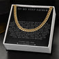 Curb Chain Necklace for Step-Dad from Daughter or Son – Gift for Christmas, Birthday