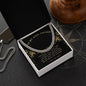 Stainless Steel Cuban Necklace for Step-Dad from Daughter or Son – Gift for Christmas, Birthday