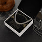 Stainless Steel Cuban Necklace for Step-Dad from Daughter or Son – Gift for Christmas, Birthday