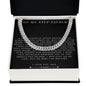 Curb Chain Necklace for Step-Dad from Daughter or Son – Gift for Christmas, Birthday