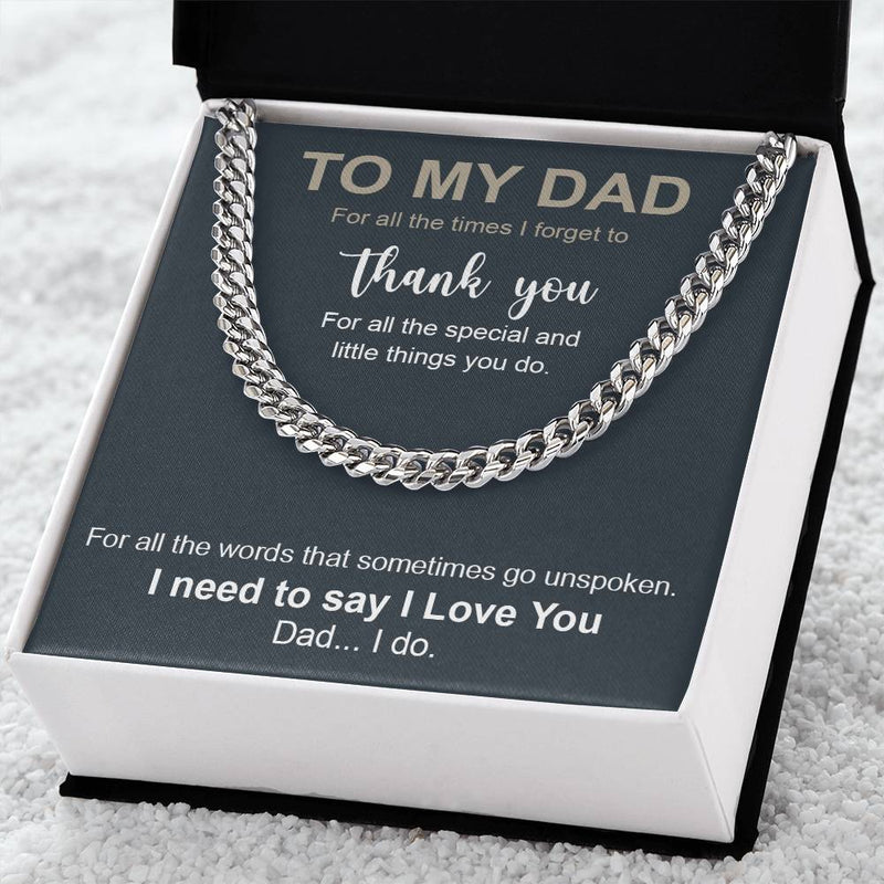 to my dad for