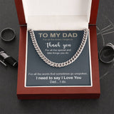 to my dad for