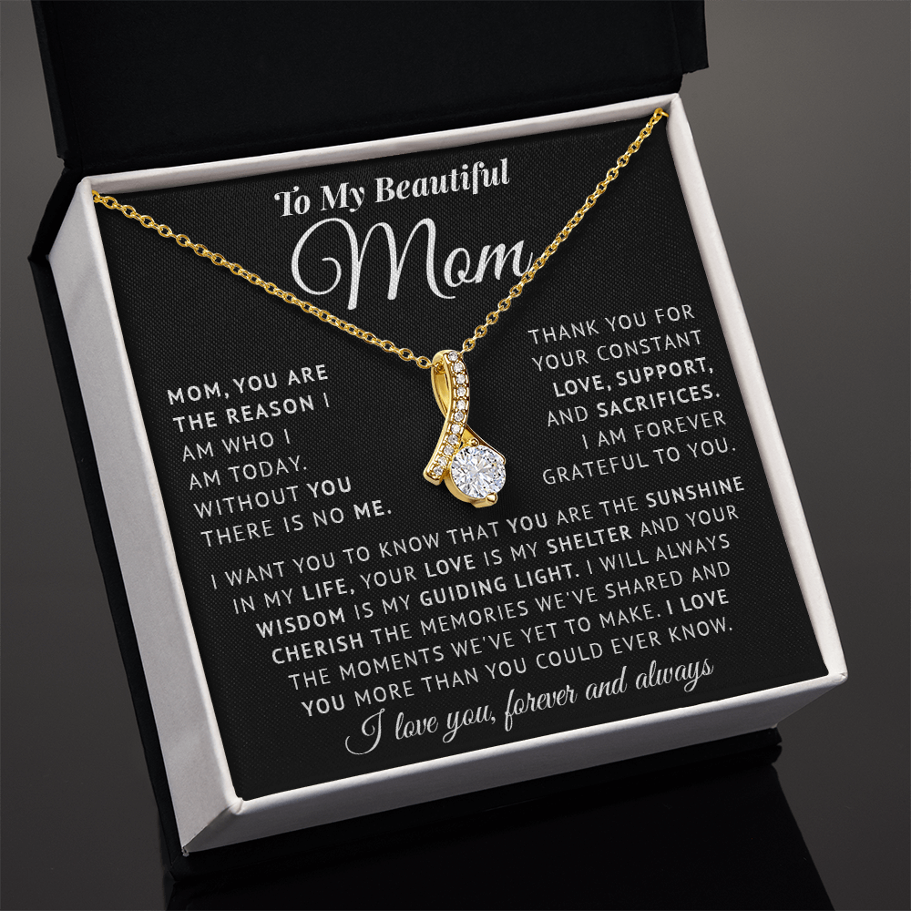 Necklace for Mom on Mothers day - Birthday Gìts to my Mom on Christmas gift Thank Mom gifts for Mother - You are my Sunshine in my life Mom Necklace