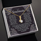 To My Soulmate Necklace Gift for Wife, Girlfriend, Fiancée - Anniversary, Valentine's Day Necklace Gift Soul Mates Gift, Soulmate Jewelry Birthday Gifts From Husband Alluring Beauti Template
