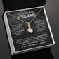 To My Beautiful Soulmate Necklace Girlfriend Soulmate Gift for Her To My Wife Necklace With Heartfelt Message And Elegant Gift Box for Women, Birthday Gifts For Wife Gifts From Husband Alluring Beauti Template