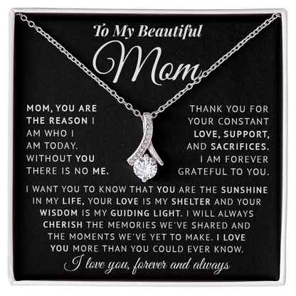 Necklace for Mom on Mothers day - Birthday Gìts to my Mom on Christmas gift Thank Mom gifts for Mother - You are my Sunshine in my life Mom Necklace