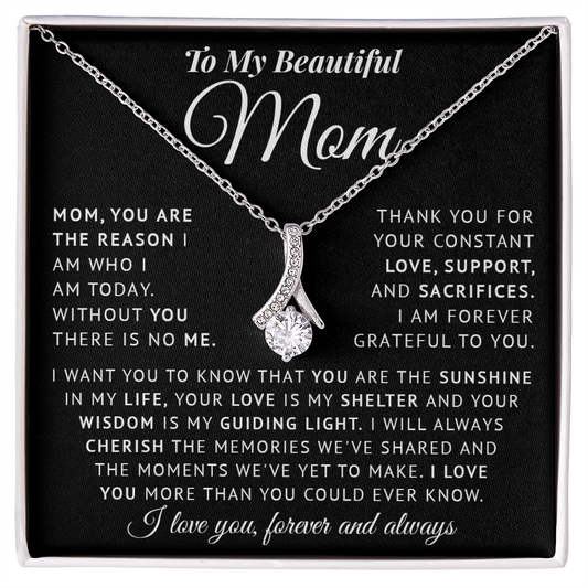 Necklace for Mom on Mothers day - Birthday Gìts to my Mom on Christmas gift Thank Mom gifts for Mother - You are my Sunshine in my life Mom Necklace