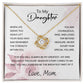 Daughter Gifts from Mom – To My Daughter 925 Sterling Silver Pendant Necklace with Heartfelt Message Card, Birthday Graduation Christmas Jewelry