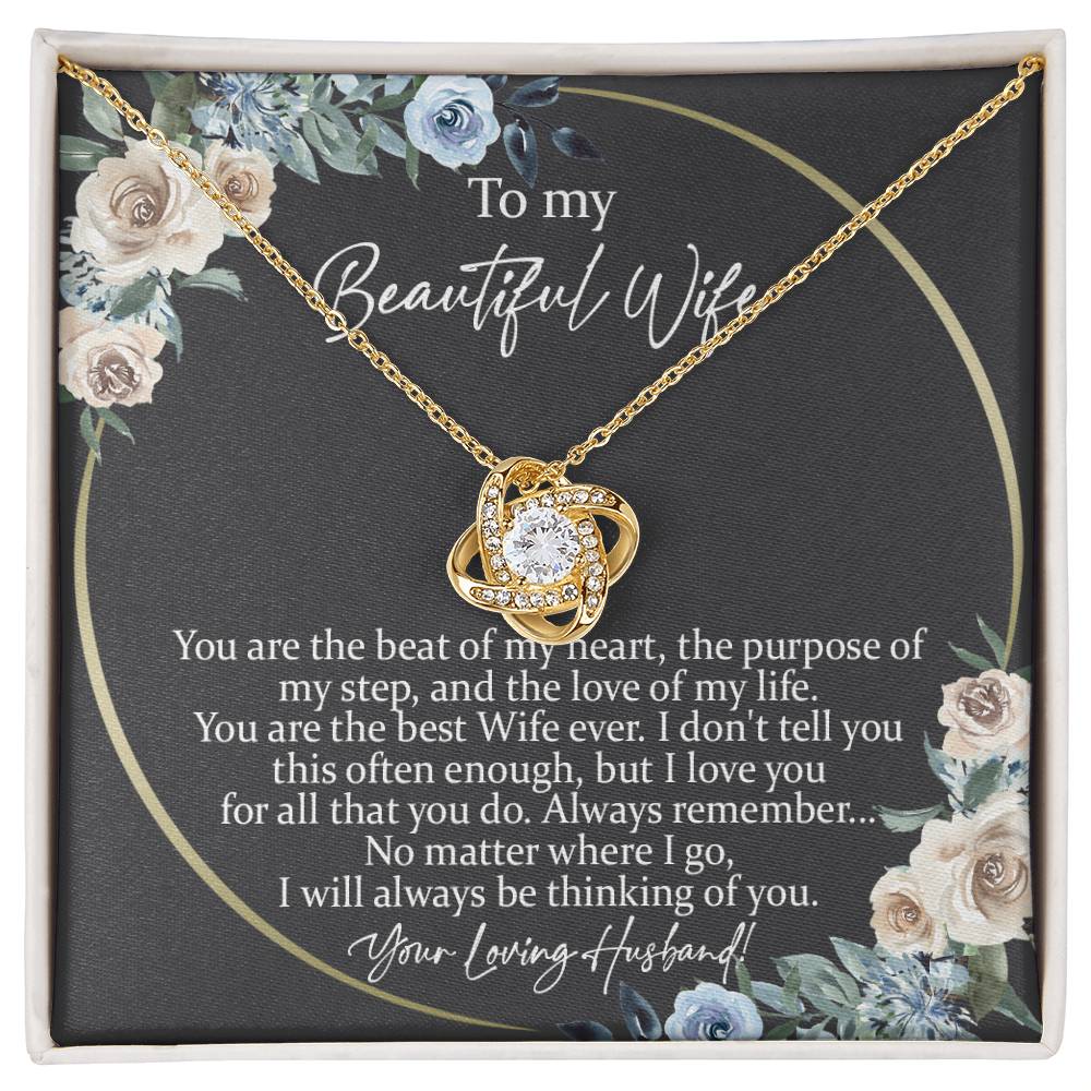 Beautiful Wife you are Knot Necklace for Granddaughter Vippppp