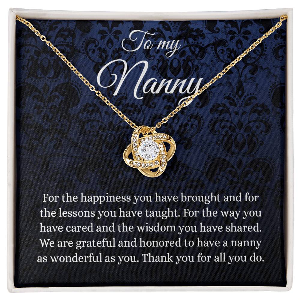 Meaningfull Love Knot Necklace, Gift For Babysitter, Gift For Daycare Provider, Childminder Gifts, Nanny Gift, Thank You Gift For Nanny, Child Care include Standard Box Wedding Day, Gift For Daughter ASIN: B08XGRNNY6 SKU: nhinthaygichuaknot24-1_407