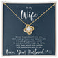 to my Wife Love Knot Necklace for Granddaughter Vippppp