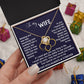 To my Wife from Husband Beautiful Necklace Love Knot