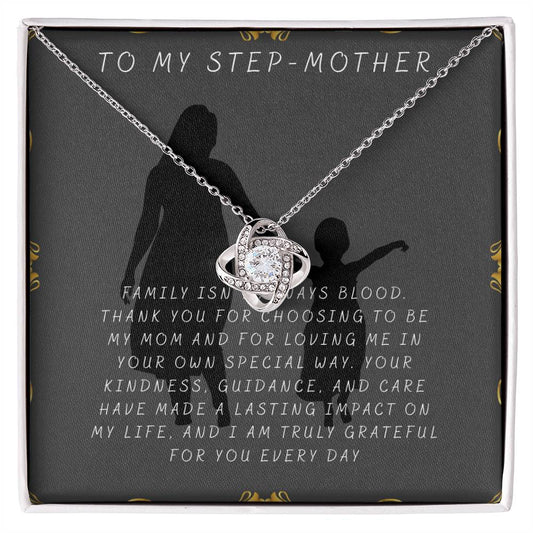 Stepmom Appreciation Necklace – Thoughtful Gift from DaughterSon for Mother’s Day, Birthday, Christmas