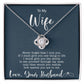 to my Wife Love Knot Necklace for Granddaughter Vippppp