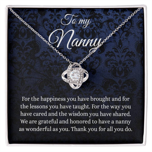 Meaningfull Love Knot Necklace, Gift For Babysitter, Gift For Daycare Provider, Childminder Gifts, Nanny Gift, Thank You Gift For Nanny, Child Care include Standard Box Wedding Day, Gift For Daughter ASIN: B08XGRNNY6 SKU: nhinthaygichuaknot24-1_407