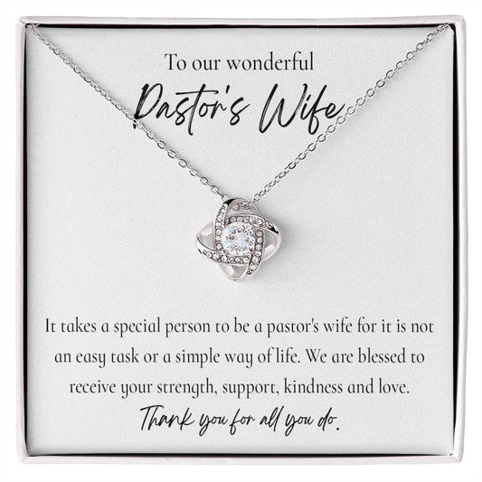 Pastor_s Wife Knot Necklace for Granddaughter Vippppp