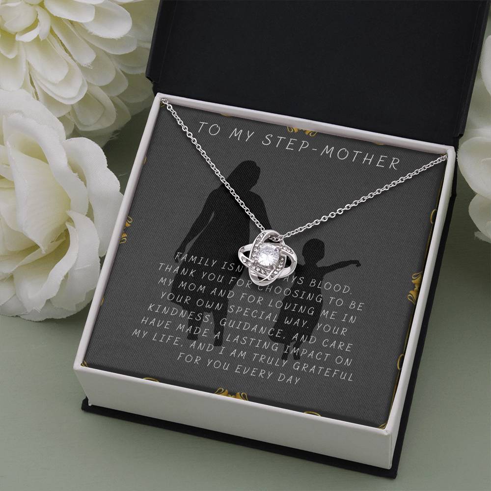 Stepmom Appreciation Necklace – Thoughtful Gift from DaughterSon for Mother’s Day, Birthday, Christmas