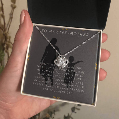 Stepmom Appreciation Necklace – Thoughtful Gift from DaughterSon for Mother’s Day, Birthday, Christmas