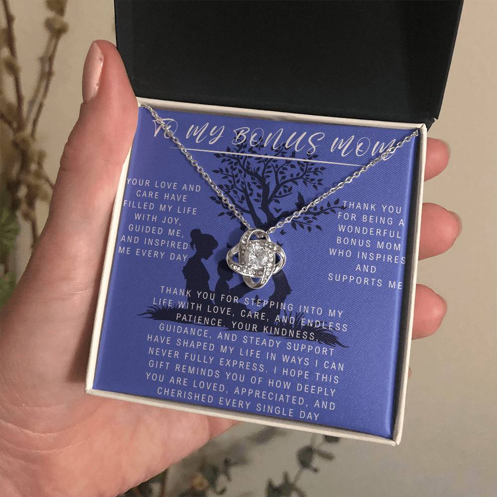 Stainless Steel Necklace for Stepmom – Meaningful Gift from Daughter or Son for Mother’s Day, Birthday, Christmas.