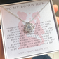 Bonus Mom Necklace – Stainless Steel Gift from Daughter or Son for Mother's Day, Birthday, Christmas