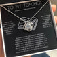 4 - Kind Teacher Gift Bracelet – Emotional Stainless Steel Jewelry with Message Card – Perfect for Female Teacher Appreciation Day