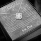 To My Daughter Necklace Card – Encouragement Gift from Mom, Jewelry Card with Inspirational Message, Birthday or Graduation Gift