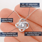 To my Wife from Husband Beautiful Necklace Love Knot