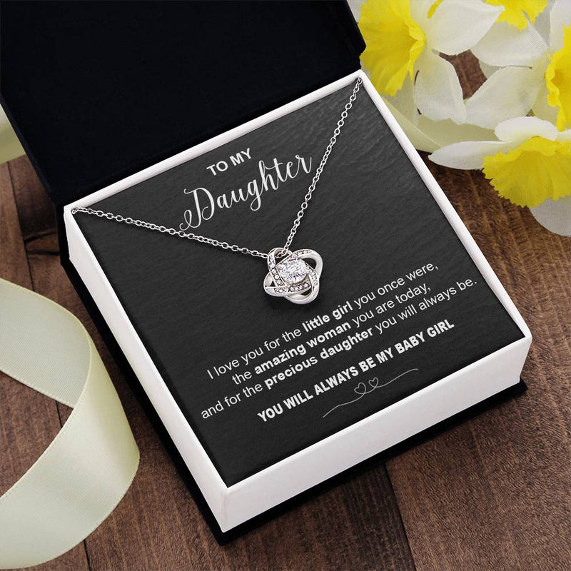 to my Daughter i love you Knot Necklace Template Silver coanh Main up AMZVippppp