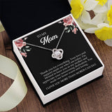 to my mom thank Knot Necklace Template Silver coanh Main up AMZVippppp