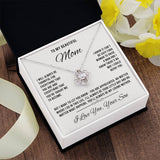 to my beautiful mom Knot Necklace Template Silver coanh Main up AMZVippppp