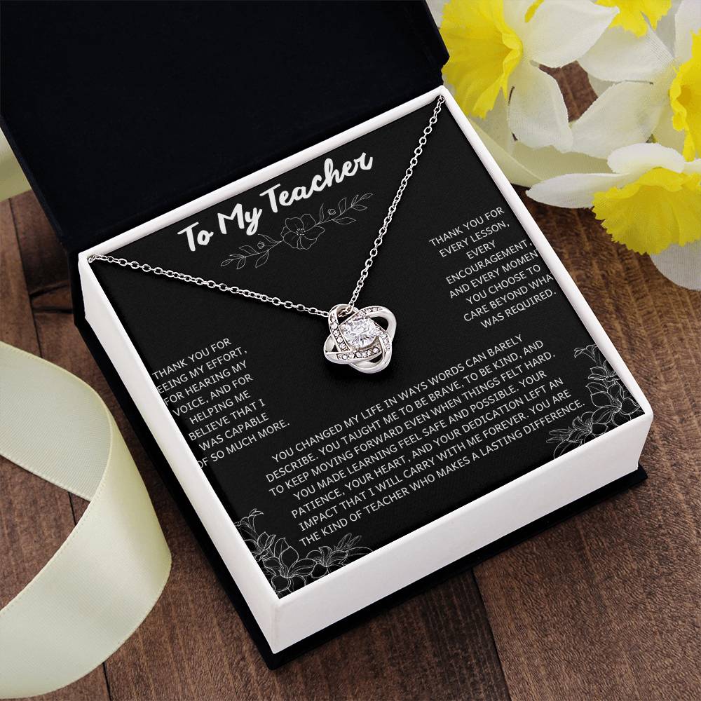 2 - Teacher Appreciation Bracelet – Heartfelt Stainless Steel Gift for Female Teachers – Great for End of Year, Graduation, Christmas