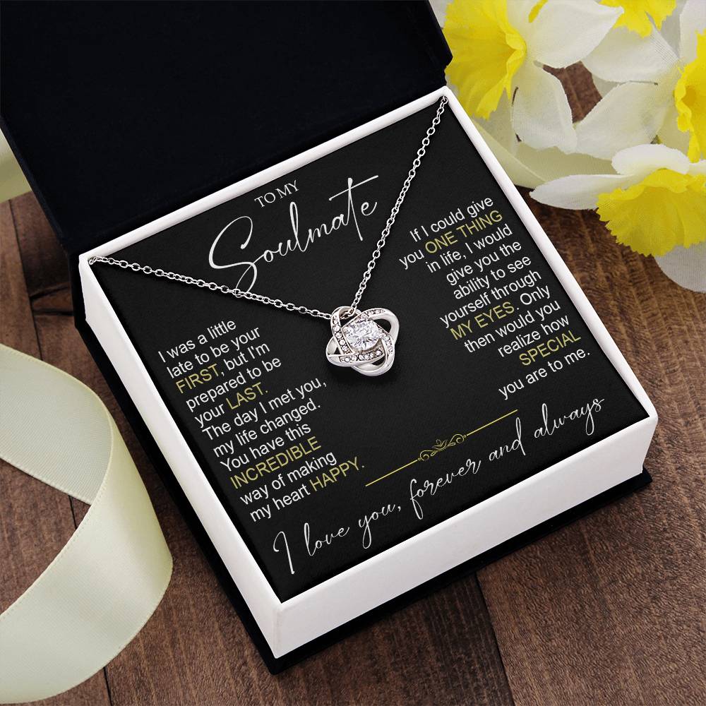 to my soulamte i was Knot Necklace Template Silver coanh Main up AMZVippppp