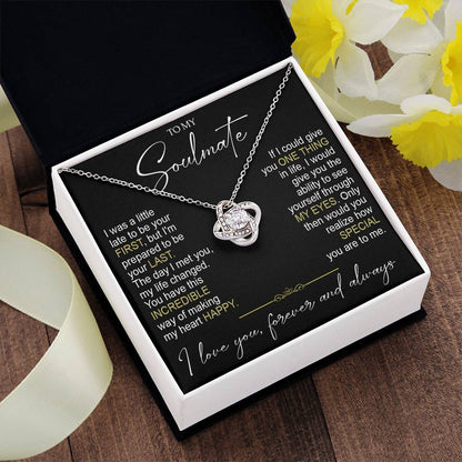 to my soulamte i was Knot Necklace Template Silver coanh Main up AMZVippppp