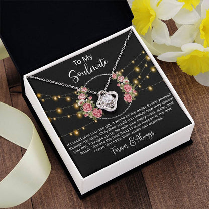 to my Soulmate if i Knot Necklace Template Silver coanh Main up AMZVippppp