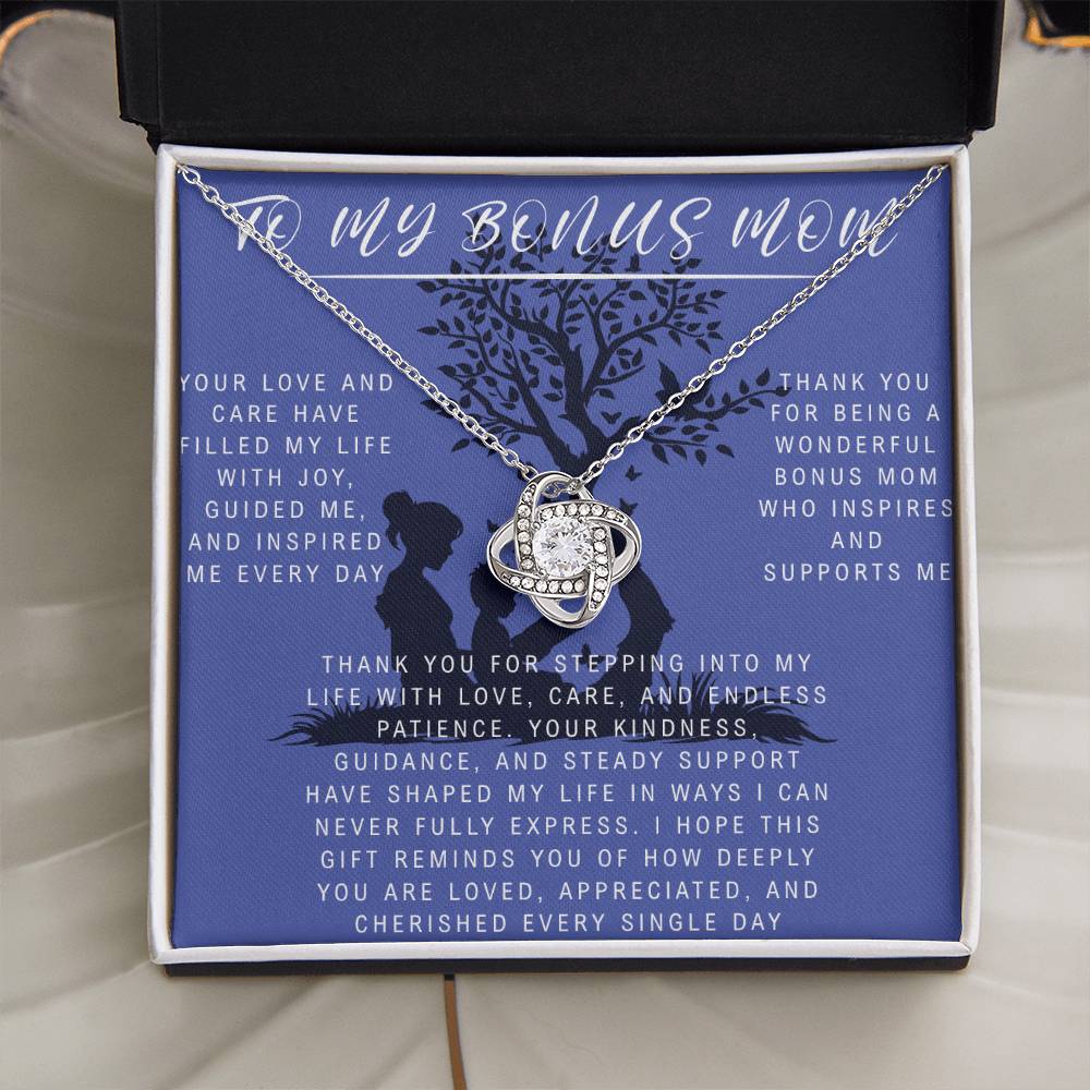 Stainless Steel Necklace for Stepmom – Meaningful Gift from Daughter or Son for Mother’s Day, Birthday, Christmas.