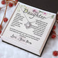 To My Daughter Necklace Card – Encouragement Gift from Mom, Jewelry Card with Inspirational Message, Birthday or Graduation Gift